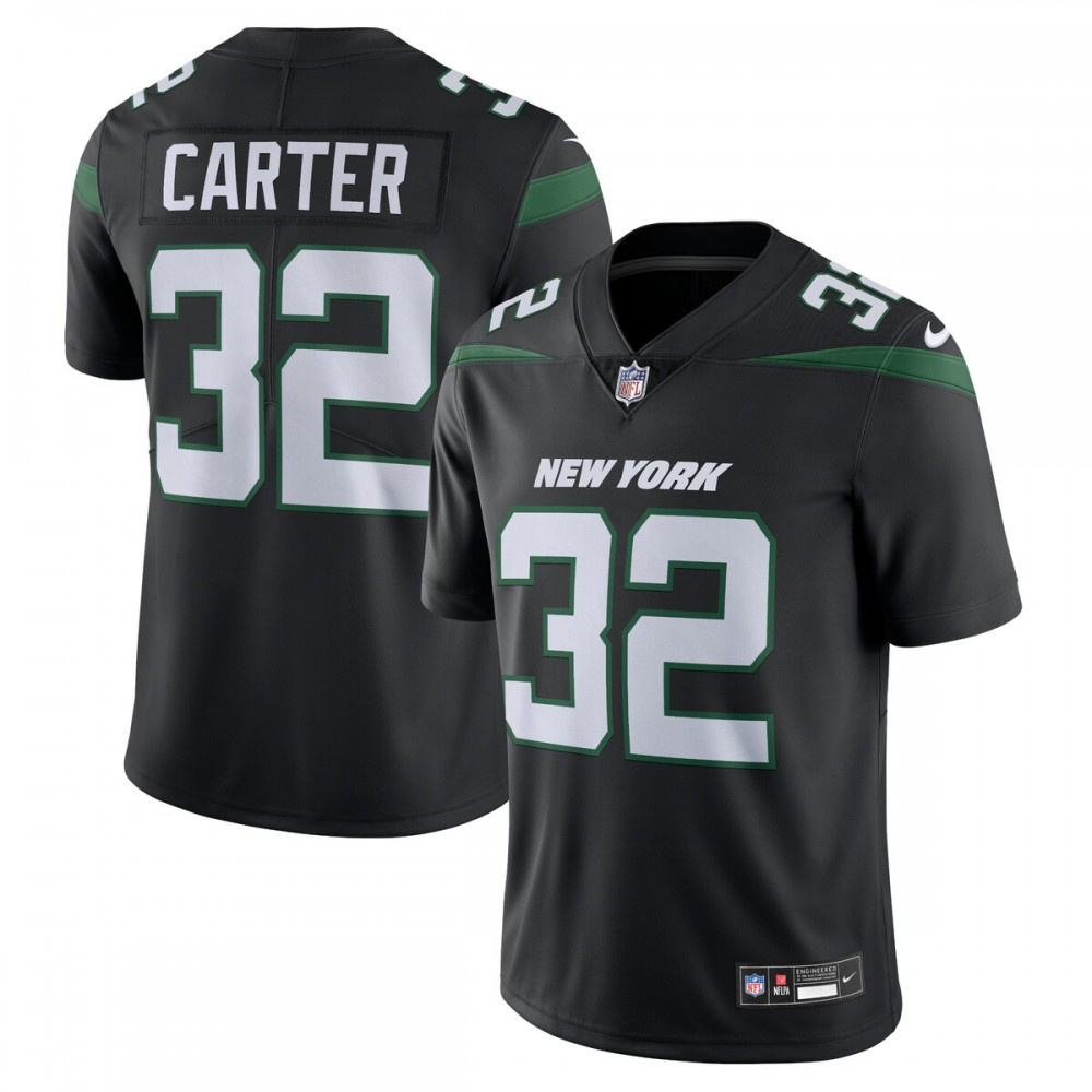 Michael Carter New York Jets Nike Vapor Untouchable Limited Jersey - Black-GridironStore